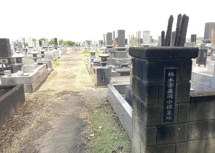 栃木市藤岡中根墓地 写真